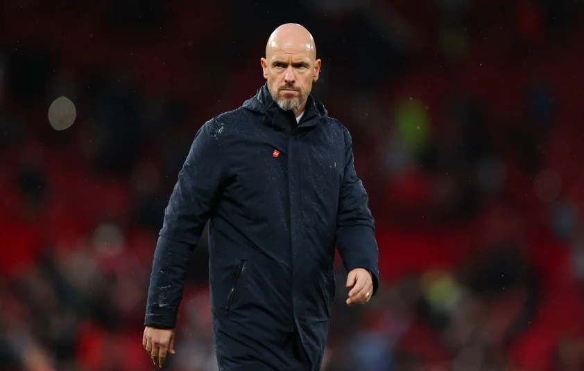 Ten Hag thất vọng với thất bại của Man Utd. Ảnh: Getty