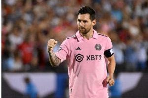 Messi lọt top danh sách 5 ứng viên cuối cùng cho đề cử Cầu thủ xuất sắc nhất MLS 2024. Ảnh: Getty