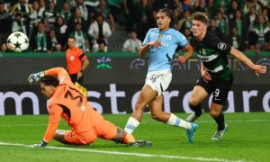 Man City nhận thất bại khó tin trước Sporting (Ảnh: Getty).